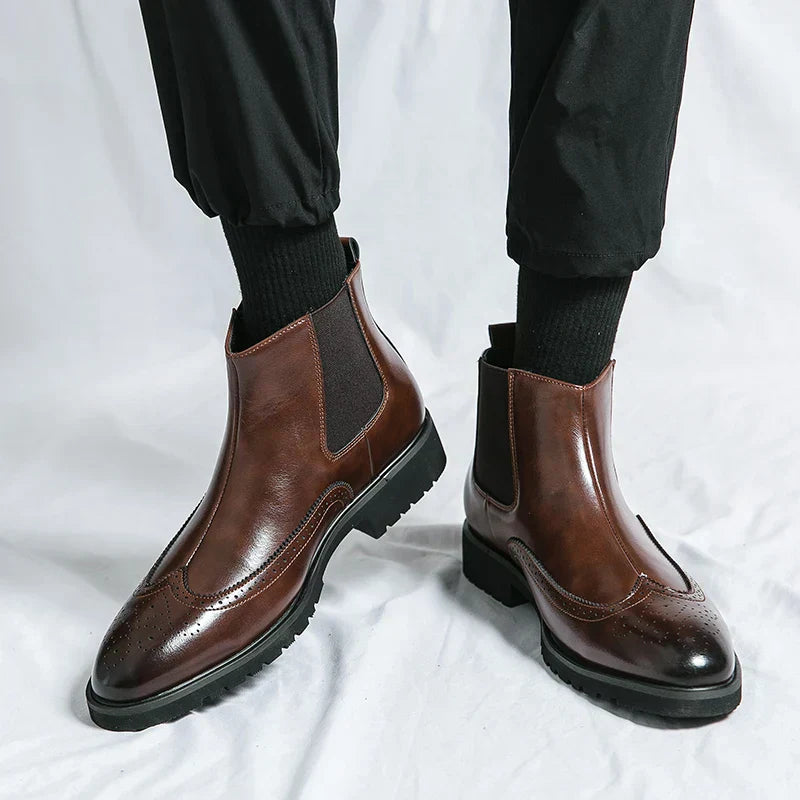 Adriano | Botas Chelsea de cuero genuino