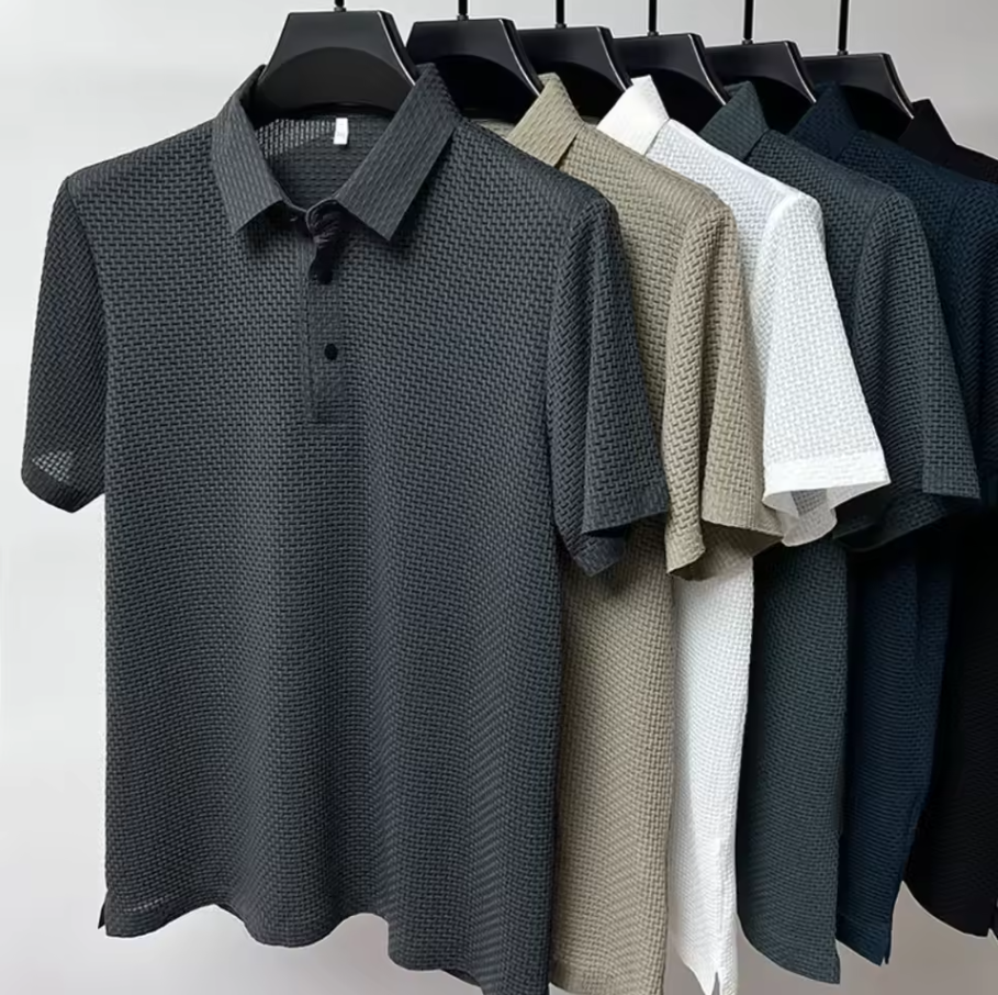 Julián | Polo texturizado elegante y transpirable para hombre