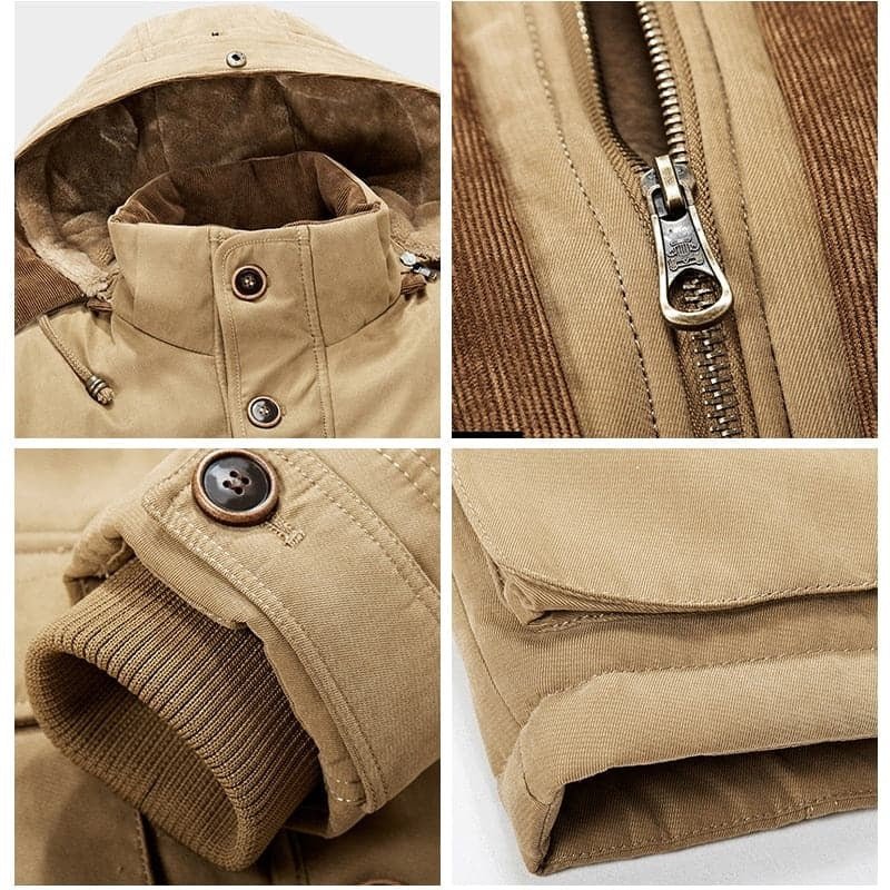 Alonso | Chaqueta Invierno Fleece Forrada de Estilo Atemporal