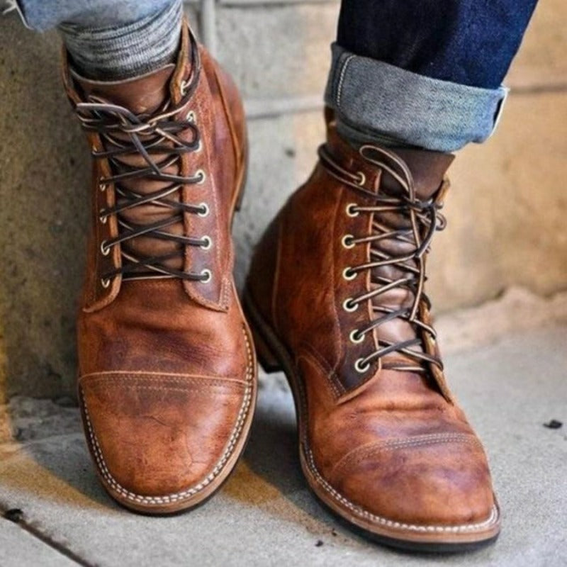 Álvaro - Botines de cuero premium con diseño ergonómico