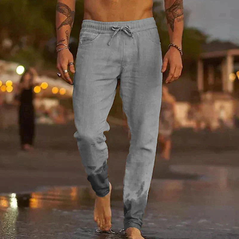Álvaro - Pantalón de lino ligero para hombre