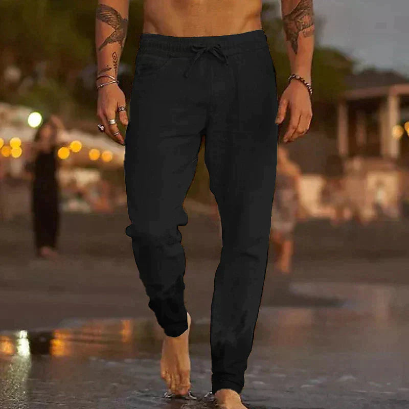 Álvaro - Pantalón de lino ligero para hombre