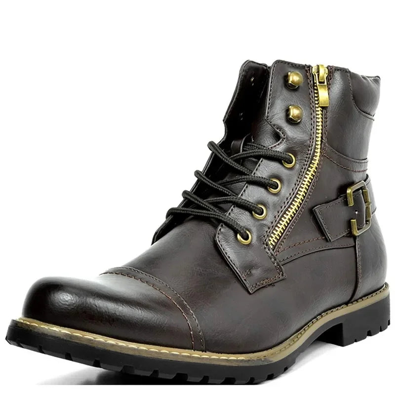 Dario | Botas con cordones de cuero