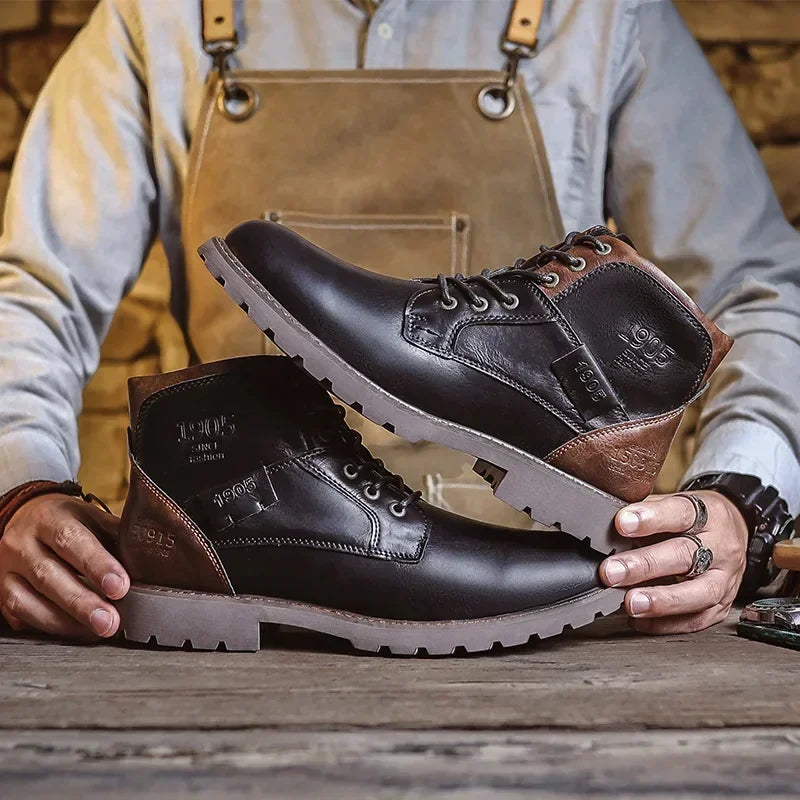 Paolo | Botas casuales de cuero para hombre de estilo británico