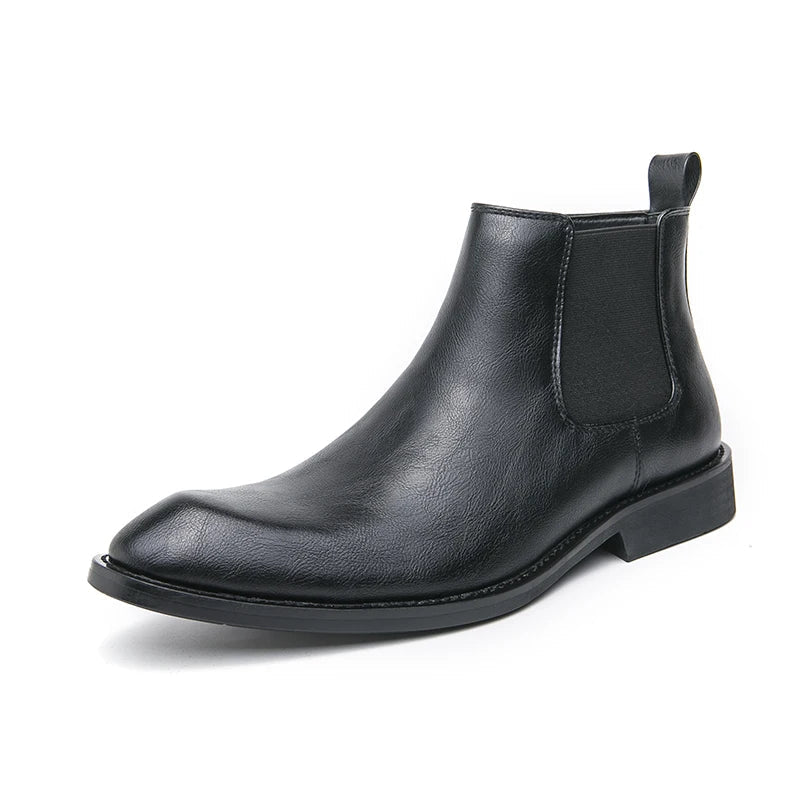 Corrado | Botas Chelsea de cuero con cremallera