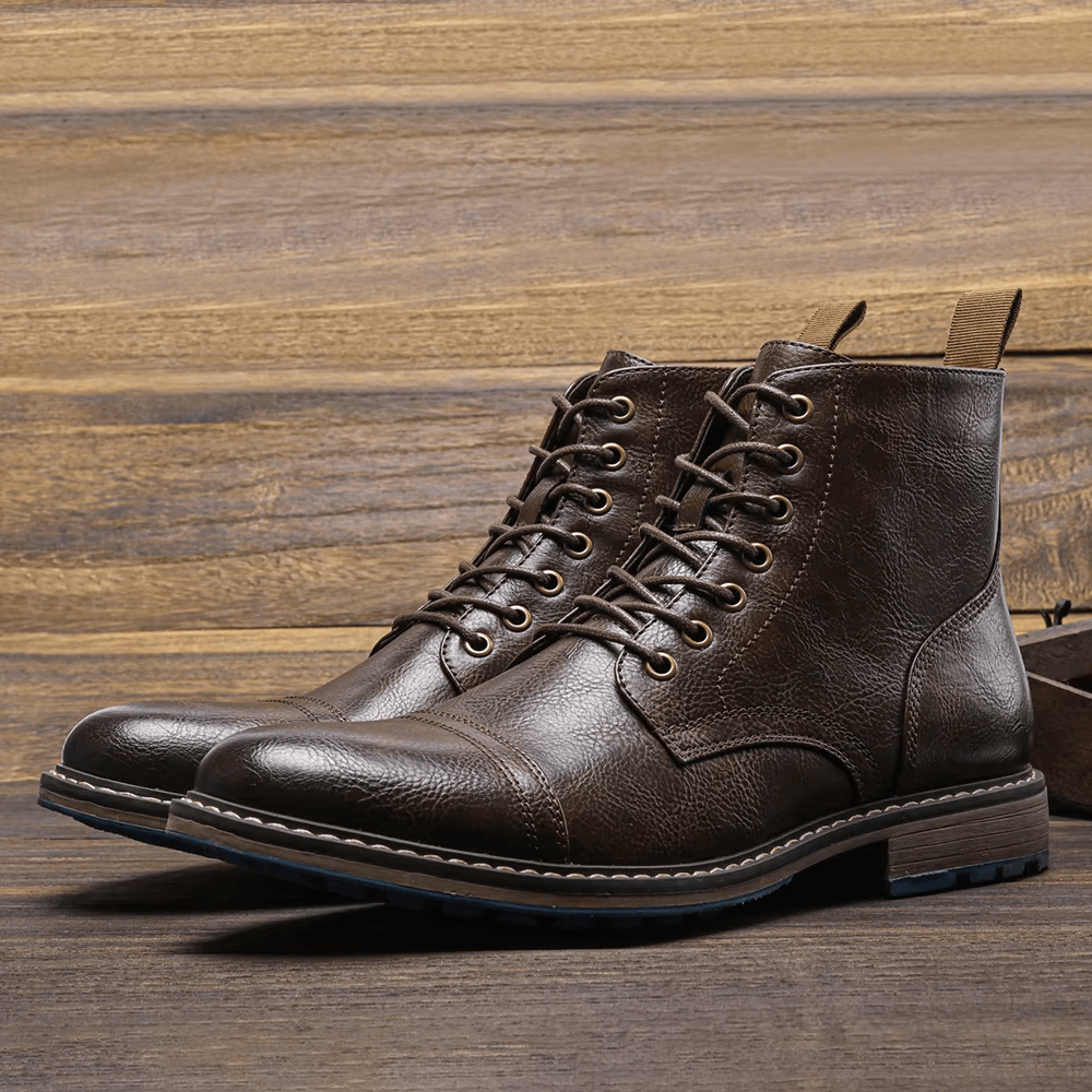 Carlo | Botines de cuero de estilo moderno