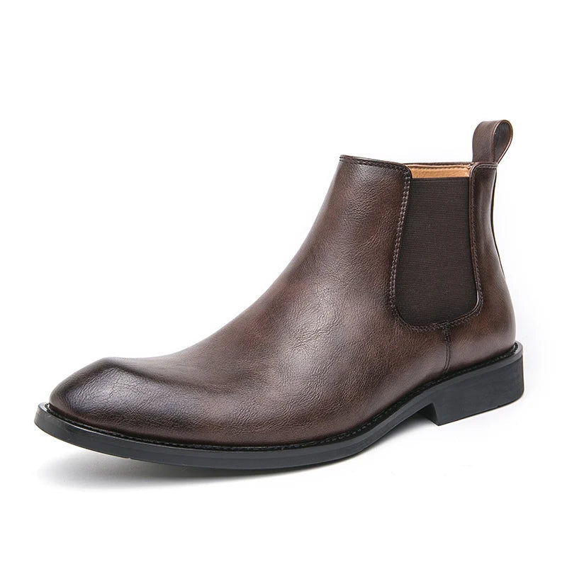 Corrado | Botas Chelsea de cuero con cremallera