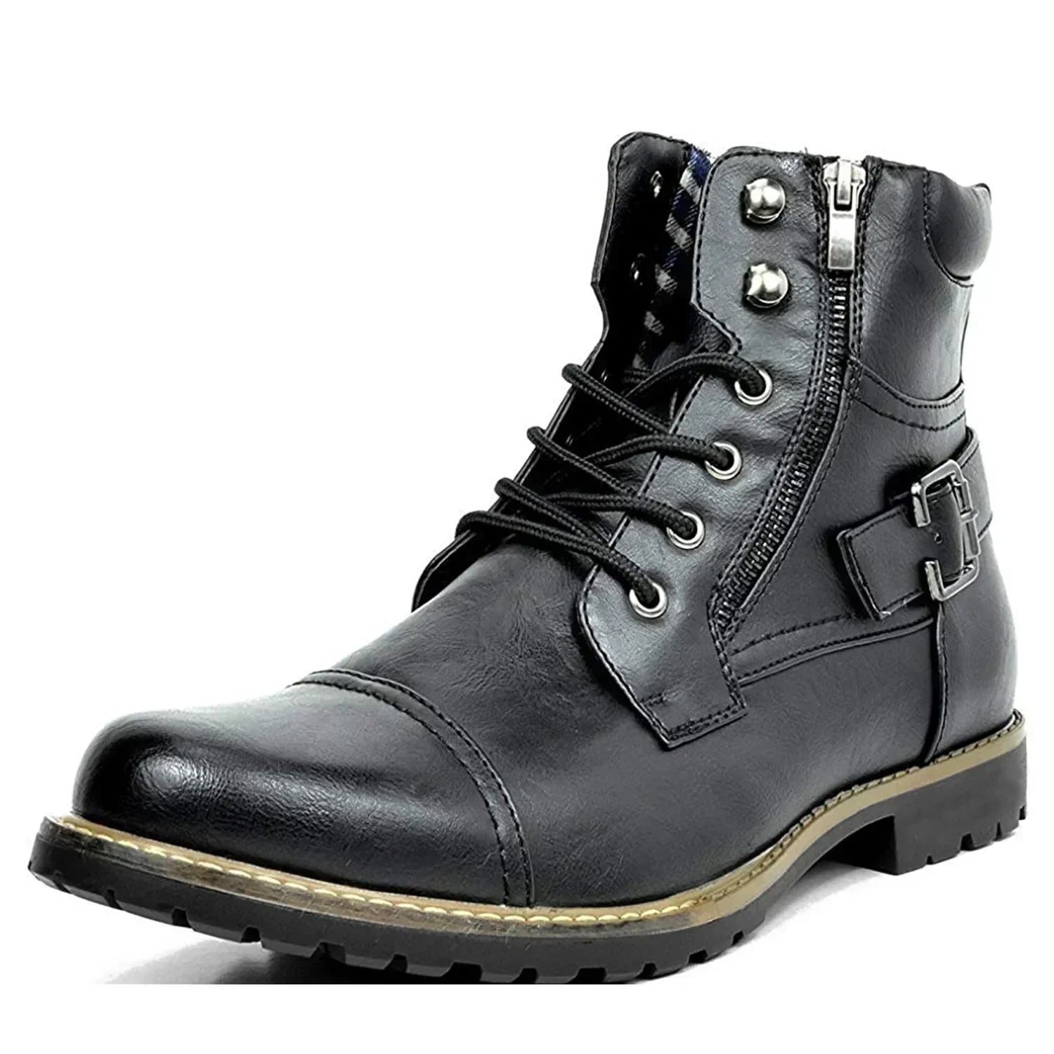 Dario | Botas con cordones de cuero