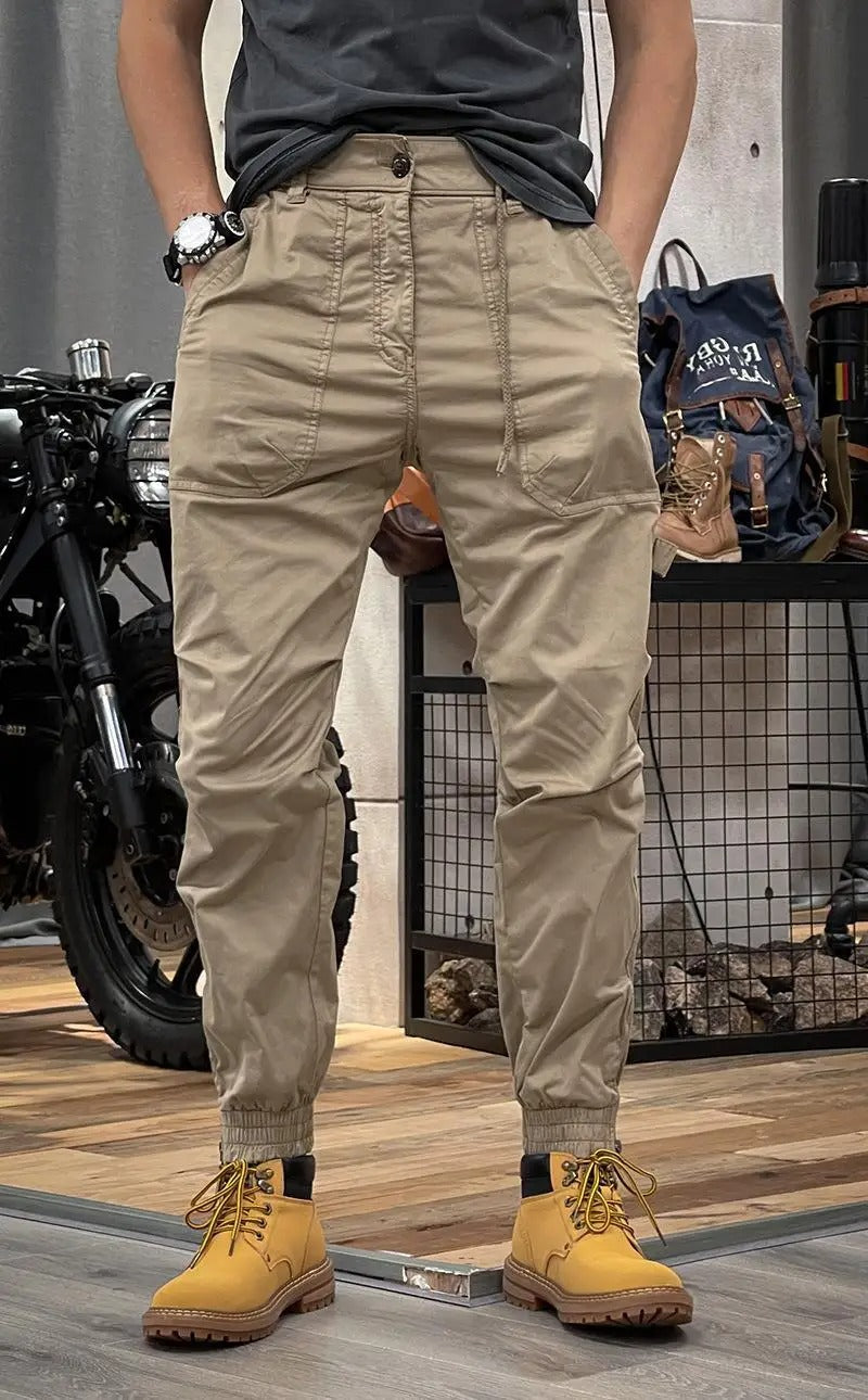 Álvaro - Pantalones cargo elásticos de estilo robusto moderno