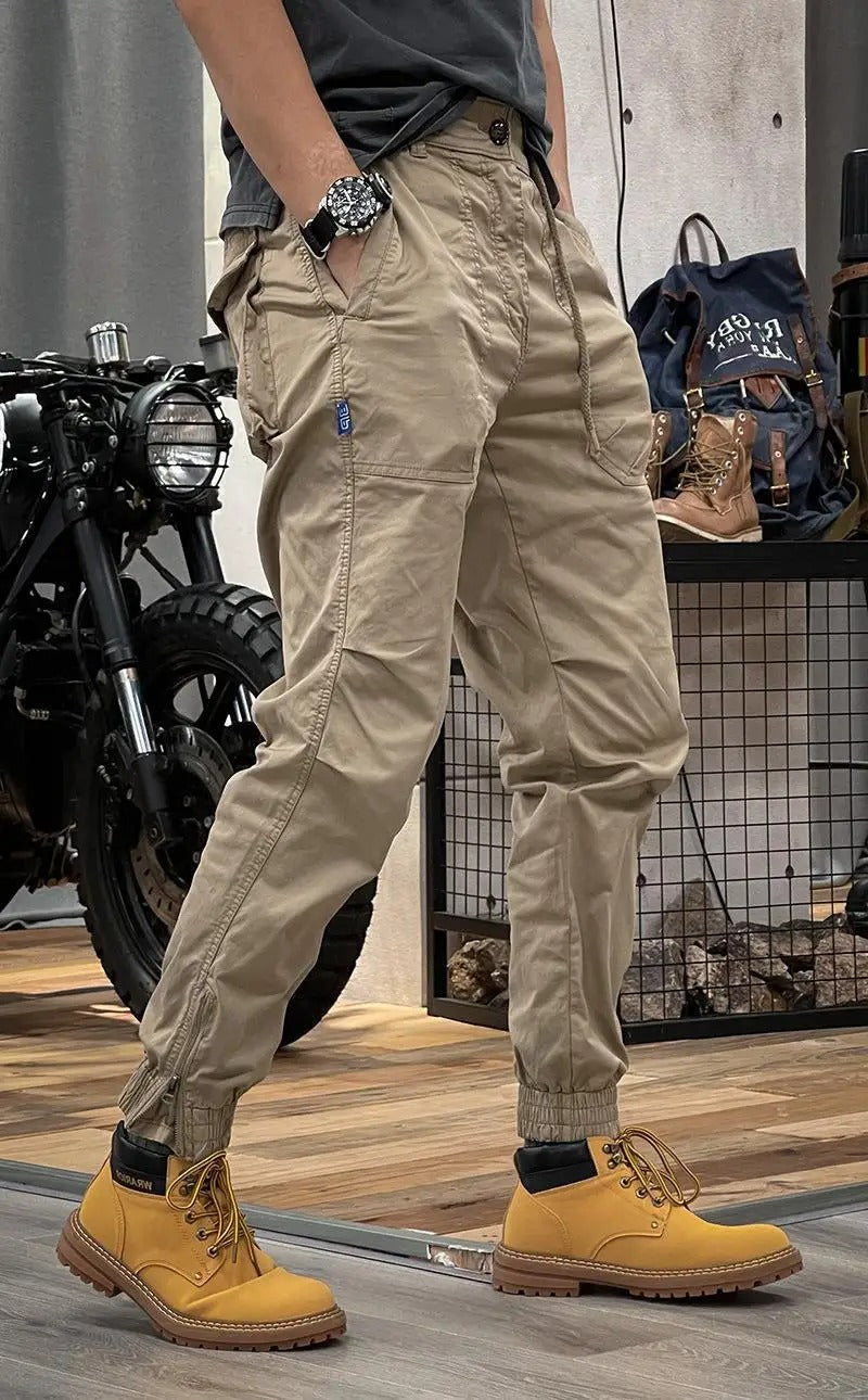 Álvaro - Pantalones cargo elásticos de estilo robusto moderno
