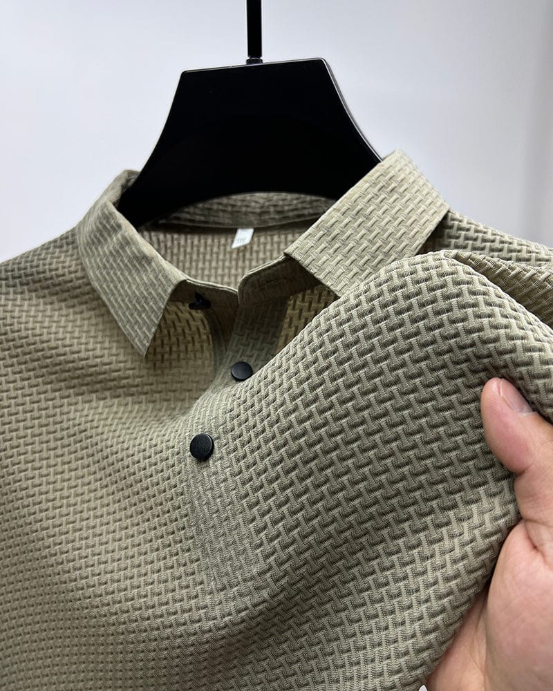 Julián | Polo texturizado elegante y transpirable para hombre
